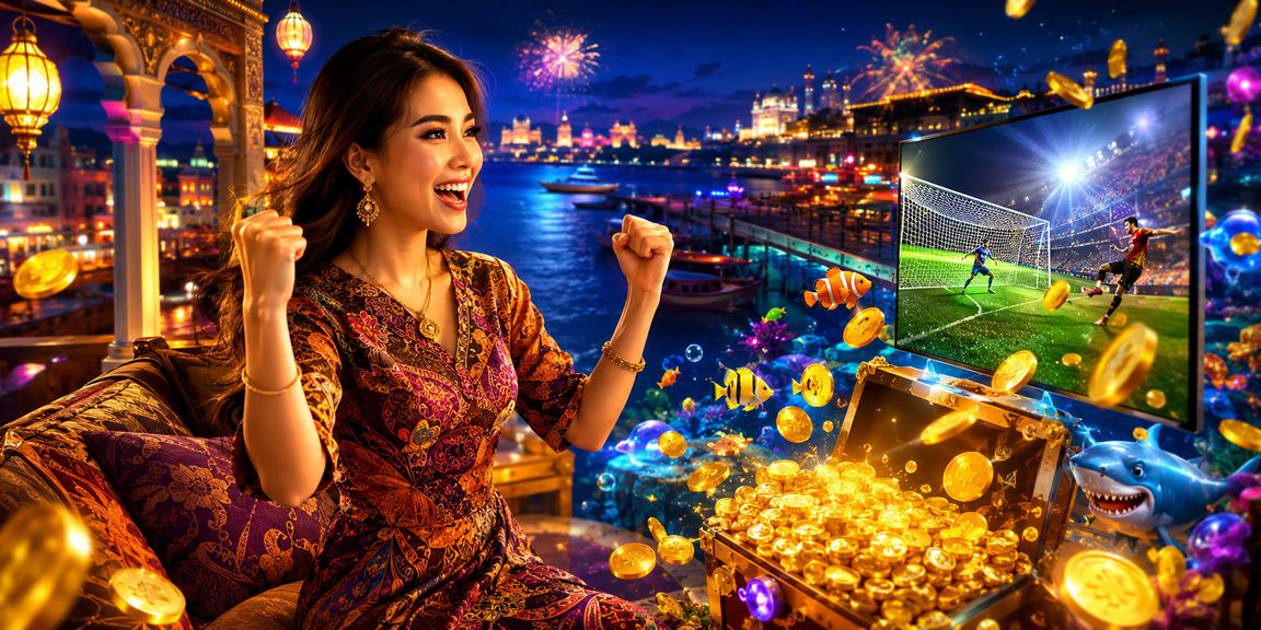 Interactive fishing game featuring Terengganu batik themes and high-quality graphics